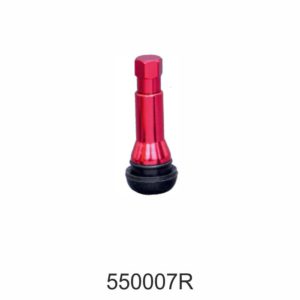 Red tubeless tyre valve for car and two wheeler tyres