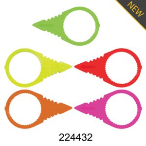 32mm loose wheel nut indicator – Wheel Protect safety tool installed on truck, bus, and trailer wheel for fleet road safety