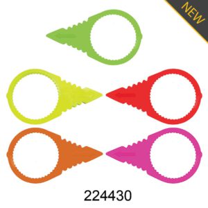 30mm wheel nut indicator cap installed on truck, bus, and trailer wheel for fleet safety