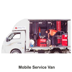 mobile service van for tyre and vehicle repair