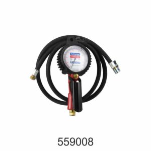 Schrader EURODIANU dial tyre inflator gauge for accurate car and truck tyre pressure checks in garages