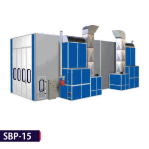 Sarv SBP-15 Spray and Bake Paint Booth for trucks and buses in workshops