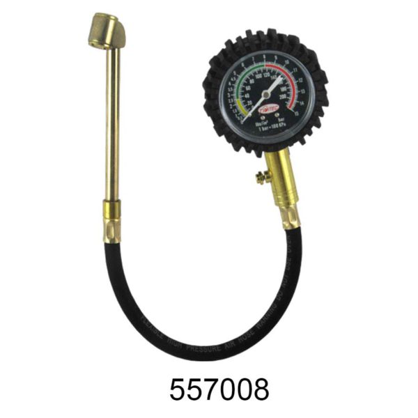 557008 - Sarv Pressure Gauge with Deflator for checking tyre pressure & deflation for Truck Bus Tyres
