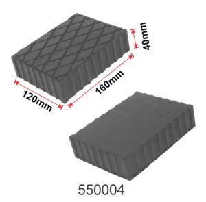 SARV heavy-duty scissor lift rubber pad for car lifts, 160x120x40mm size