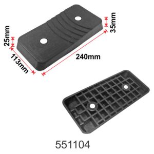 SARV tyre bead loosener rubber pad 240x113x35mm – 480g for car, bike, and scooter