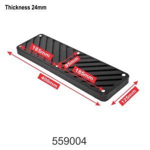 SARV professional tyre bead breaking pad 400x125x24mm – 1.365kg for car and bike tyres