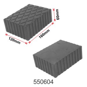 SARV heavy-duty scissor lift rubber pad 160x120x60mm for safe vehicle lifting