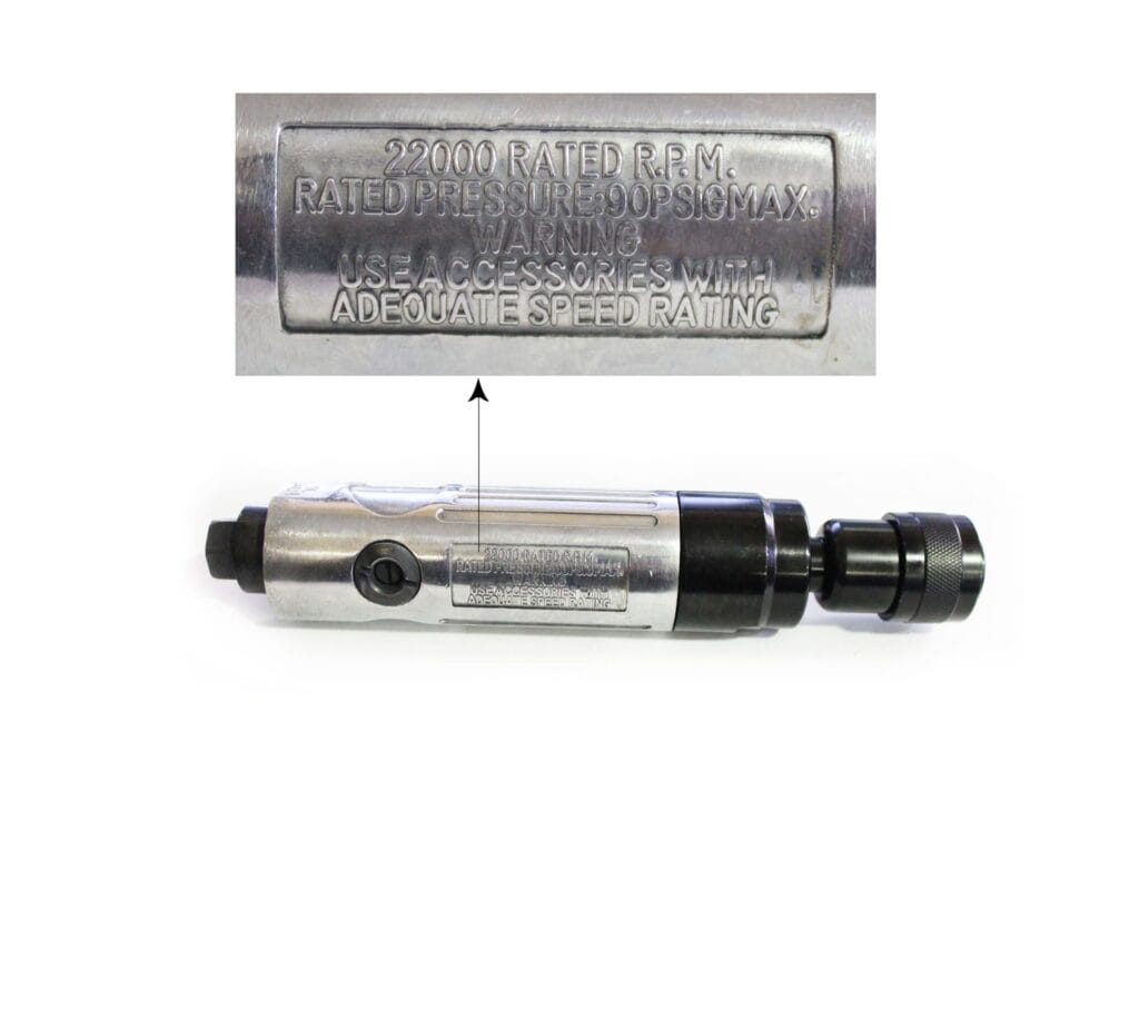 SARV professional air die grinder buffer gun for car and bike workshops