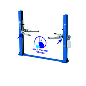 Sarv automotive 2 post lift with base plate for car repair and service centers