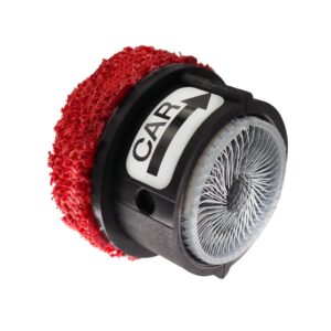 passenger car wheel hub cleaner pad with wire brush for workshop use