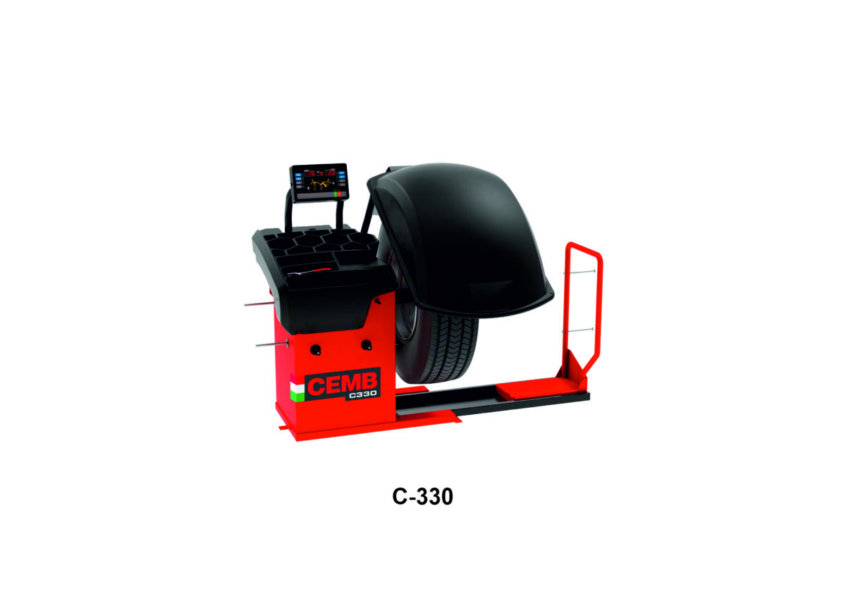 C-330 Digital Wheel Balancing Machine | Sarv Garage Equipments C-330 Wheel Balancing Machine for Commercial Vehicles | High Precision Digital Balancer
