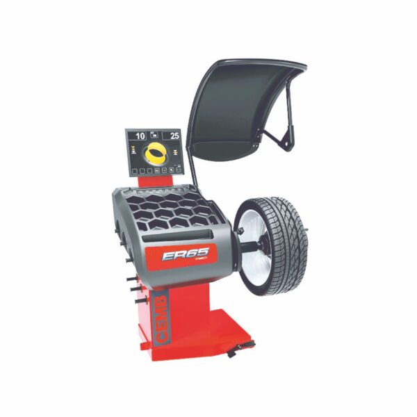 Automatic Wheel Balancing Machine ER65 – Monitor-Based Laser Wheel Balancer for Cars & LCVs