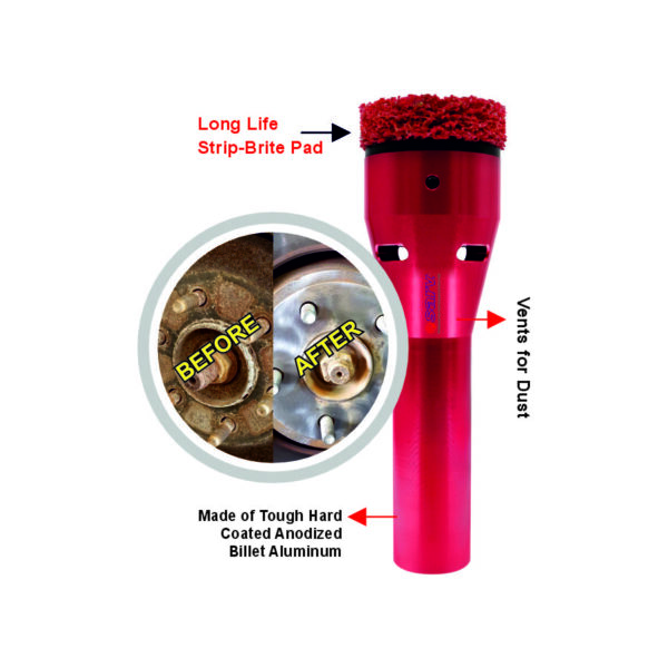 2-in-1 Hub and Stud Cleaner Tool | Heavy-Duty Drill Powered Wheel Hub & Stud Cleaning System for Cars & Trucks