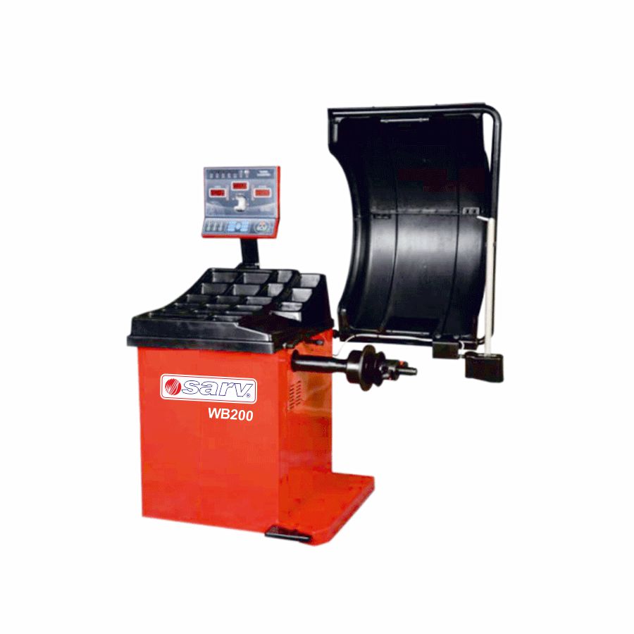 Wheel Balancing Machine WB200 | Sarv Garage Equipment Wheel Balancing Machine WB200 Automatic – High Precision Digital Balancer for Cars & LCVs